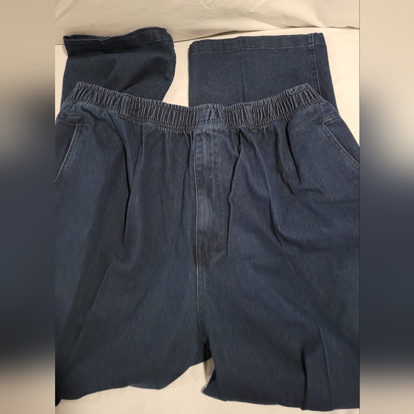 NWT IDEALSANXUN Men’s Elastic Waist Loose Fit Denim Pants Casual Solid Jeans. - Picture 9 of 9